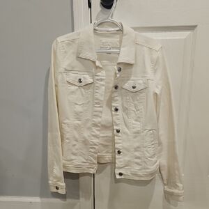 Maurices Cream Denim Jean Jacket - Button-Front